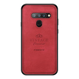 Funda Protectora De Piel Pc + Tpu + Para LG V40 Thinq