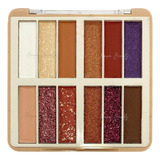 Paleta De Sombras 12 Colores Glitter Brillantina Max Belle