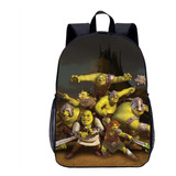 Mochila Escolar Shrek Student Cross Border De 17 Pulgadas