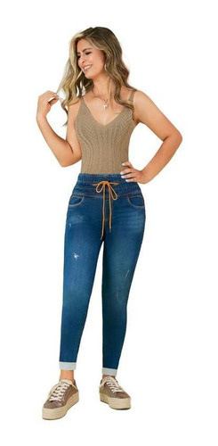 Jeans Colombiano Control Abdomen 1404 Azul Bartolomeo Jeans Colombiano Control Abdomen 1404 Azul Bartolomeo