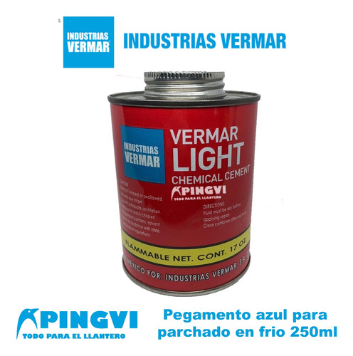 Pegamento Para Parchado En Frio Azul Vermar Ligth 250 Ml