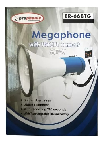Megafono Recargable 9 Pulgad 50w Microfono Bocina 