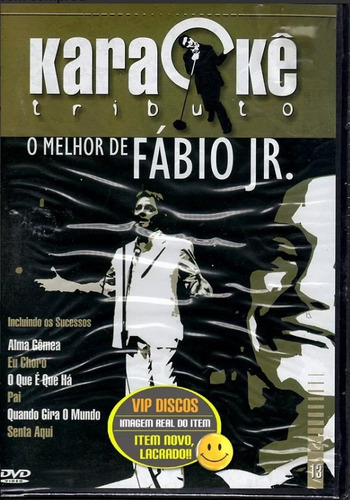 Dvd Fábio Jr Karaokê Tributo - Novo Lacrado Raro!