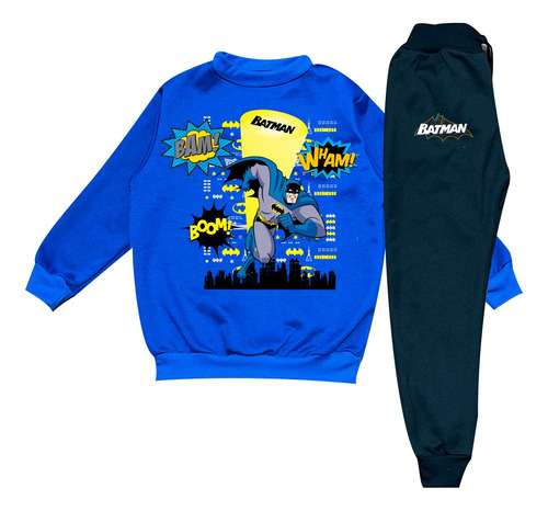 Conjunto Sudadera Batman Para Niños