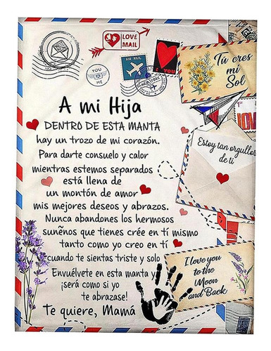 Manta Y Papá Carta De Aéreo Personalizada Inspirador