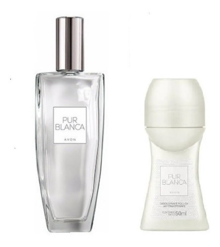 Pur Blanca Avon Perfume + Desodorante A Bolilla Set X 2 