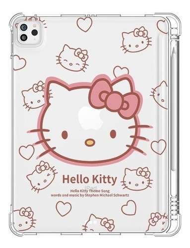 Capa Hello Kitty Para iPad Capa Com Lápis Tampa