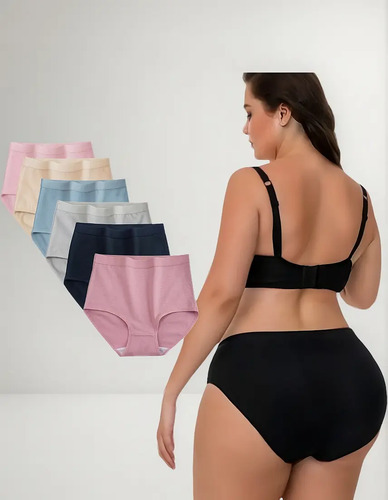 6 Packs Calzoncillos De Algodón De Talla Grande Para Mujer | MercadoLibre