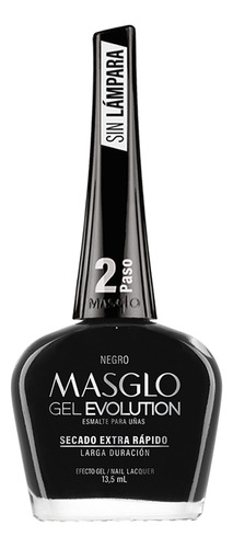 Negro - Esmalte Gel Evolution Efecto Gel Masglo 13,5 Ml