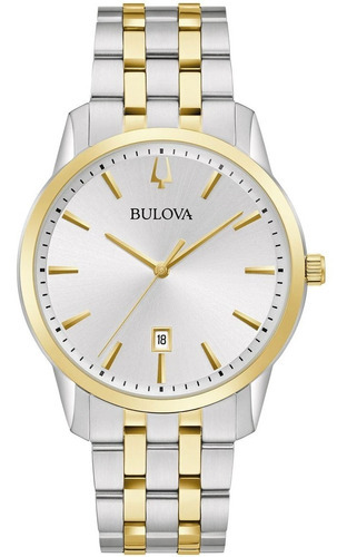 Reloj Bulova Hombre 98b385 Sutton Acero Analogo