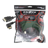 Cabo Hdmi 10 Metros 90 Graus 2.0 Ultra Hd 4k Pix