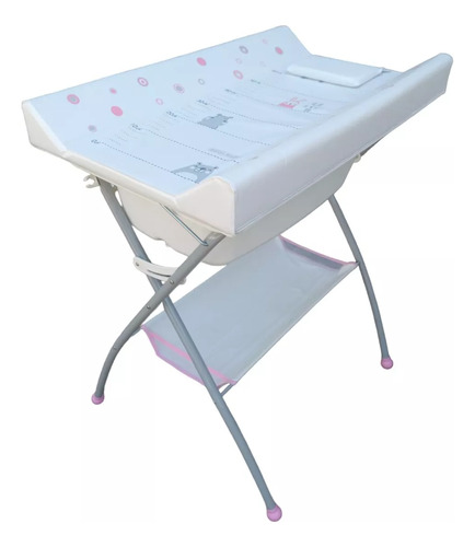 Catre De Baño Mega Baby Cambiador Bebe Plegable Bañera 