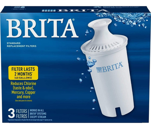 Brita Standard Water Filter, Standard Replacement Filters Fo