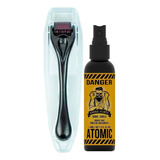 Kit Dermaroller E Tônico Atomic Danger 45ml Barba Forte