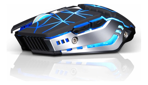 Mouse Inalambrico Gamer Recargable Gamepro-x Con Iluminacion