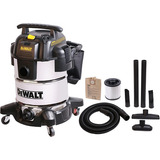 Aspiradora Dewalt 10 Galones Mojado/seco Inoxidable 5 Hp Color Plateado