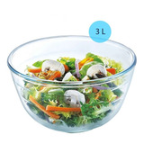 Bowl Ensaladera 3l Vidrio Borosilicato Horno Freezer Fuente