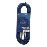 Cable Plug-plug Mallado Kwc Neon Azul 105d De 6 Metros