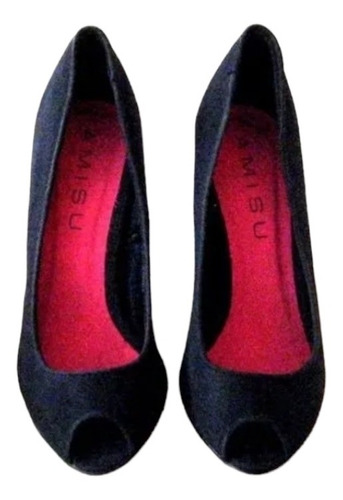 Lindo Y Elegante, Zapato Negro, Textil, Amisu, Talla 36.5