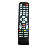 Control Letras Azules Compatible Con Jvc Smart Tv Mas Pilas
