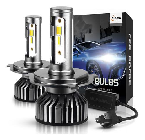 Kit De Faro Led Tricolor H4 9007 9008/h13 Alta Baja 18000 Lm