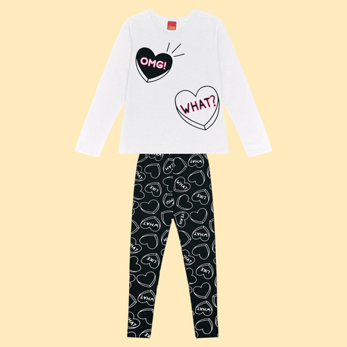 Conjunto Infantil Kyly Legging Blusa Longa Like Tam 10 A 16