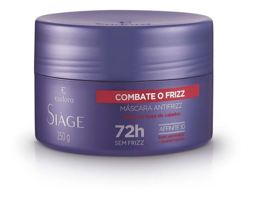 Máscara Capilar Siàge Combate O Frizz Eudora 250g