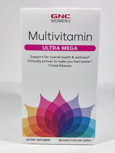 Gnc Womens Ultra Multivitamínico 180 Caps Feminino Sabor Sem Sabor