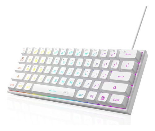 Teclado Magegee Mini Gaming 60%, Rgb, Ergonómico, Resistente