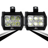 Par Faros 6 Hiper Led Auxiliar Fijo Estrobo Universal