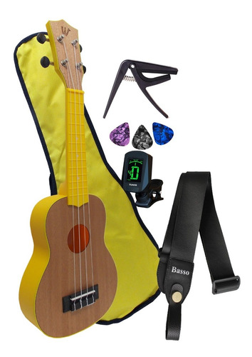 Kit Ukulele Soprano Winner Colors Series E Acessórios