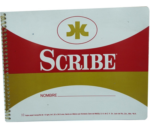 10 Hojas Scribe Dibujo Papel Maquilla 130grs 32*24.5cm