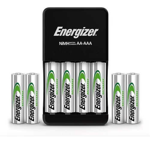 Cargador Energizer Recharge Powerplus+pilas Aa Y Aaa