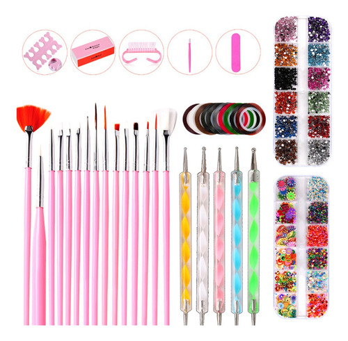 Kit De Herramientas De Uñas Plumas De Uñas De Pintura De Uña