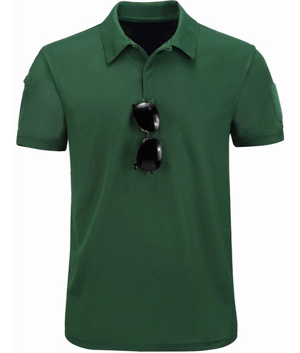 Playera Polo Hombre Slim Manga Corta Casual Táctico Militar