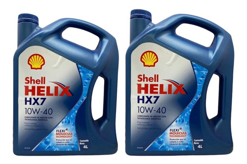 Helix Hx7 10w40 Aceite Shell 8 Lts Semisintetico Envio Grati
