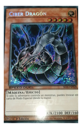 Ciber Dragón Secret Rare Alt Yu-gi-oh! Original Konami