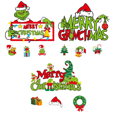 Letrero Colgante Grinch Feliz Navidad Decoración | Meses sin interés
