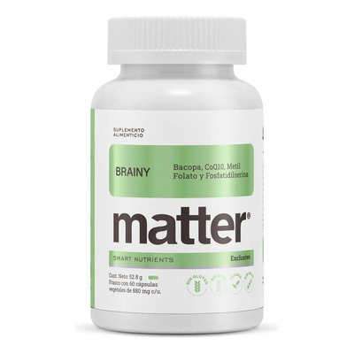 Brainy, Matter, Mejora La Atención, Coq10, 60 Capsulas Sabor Sin sabor | Meses sin interés