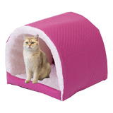 Cama Gato Toca Iglu Inverno Sherpa Casa Impermeavel Cores