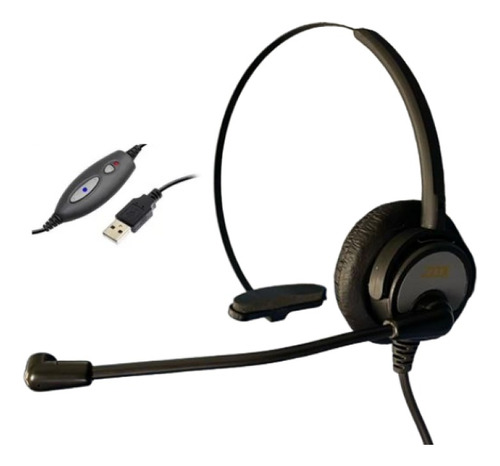 Headset Usb Voip C/ Cancelador De Ruído Mod. Dh-60 - Zox