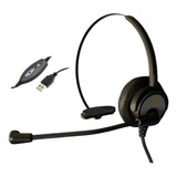 Headset Usb Voip C/ Cancelador De Ruído Mod. Dh-60 - Zox