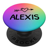 Alexis Regalo Arcoiris Acuarela Negro Corazon Flecha Alexis