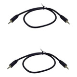 Pack 2 Cables Auxiliar Audio Plug 3.5 Mm Macho 50cm Ulink