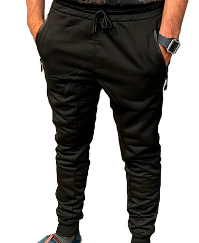 Pantalon Jogging Hombre Con Puño Urbano Deportivo