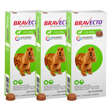 3 Bravecto 10 A 20kg Msd Carrapato E Pulga Envio Imediato