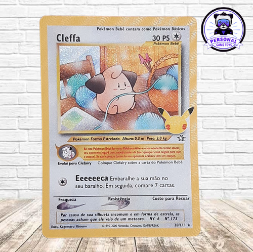 Cleffa (09/25) Carta Foil Tcg Pokémon Celebrações