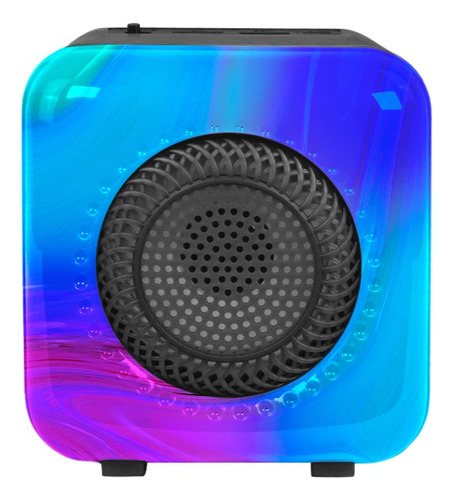 Parlante Bluetooth Pequeño Portátil Luces Rgb Radio Fm