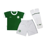 Conjunto De Time Palmeiras Infantil Uniforme Criança Verdão 