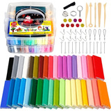 Kit Inicio Arcilla Para Moldear Polimérica Suave 36 Colores